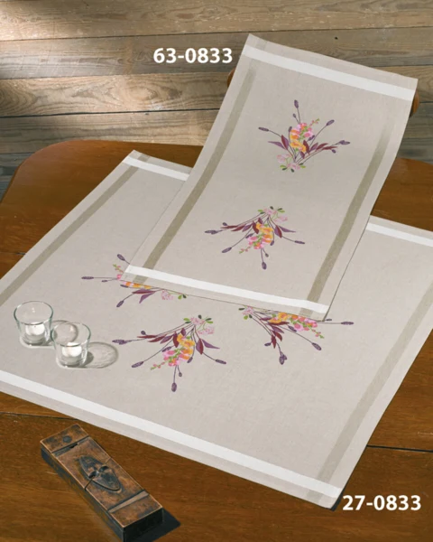 Broderikit Drageblomst 80 x 80 cm