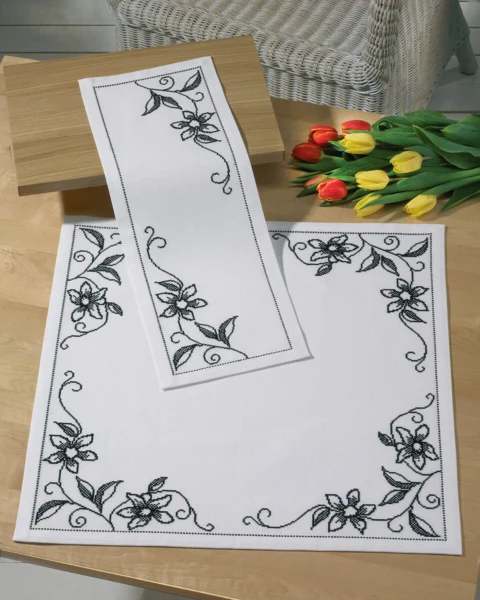 Broderikit Vanilie Orkide 56 x 56 cm