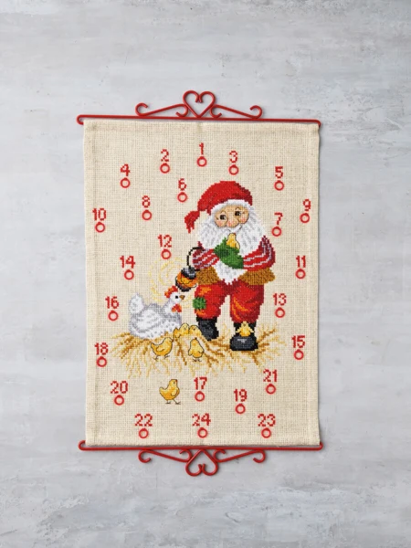 Broderikit Julemand & Kyllinger 5125/38