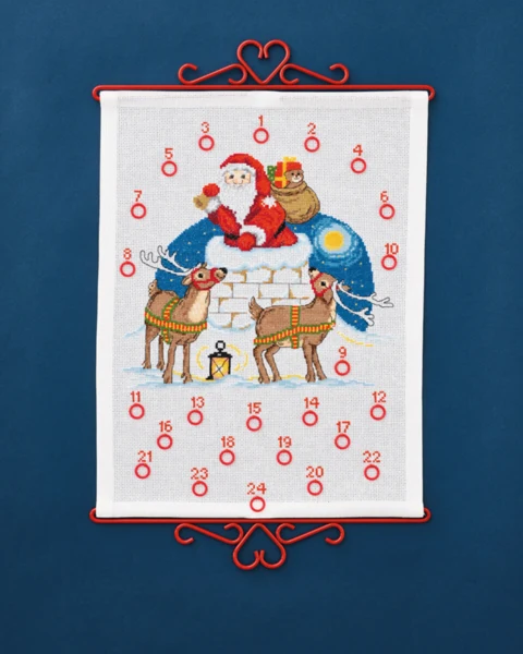 Broderikit Julemand i skorsten 32 x 42 cm B5125/32