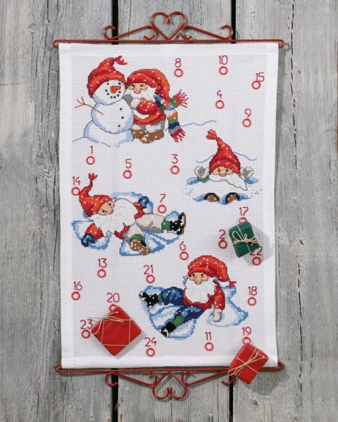 Broderikit Leg i sneen B5135/40 40 x 60 cm