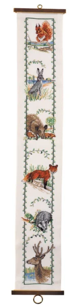 Broderikit Skovens dyr 16 x 97 cm B5159/16