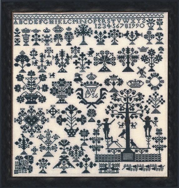Broderikit Vierlande 1756 44 x 47 cm R5472