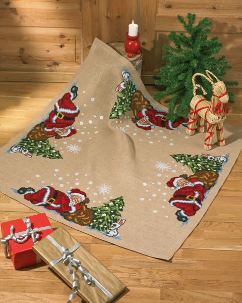 Broderikit Nissen sover 115 x 115 cm