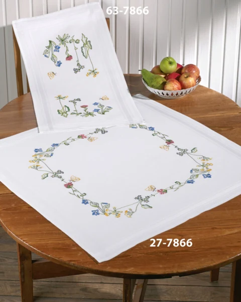 Broderikit Mandelblomster 40 x 80 cm