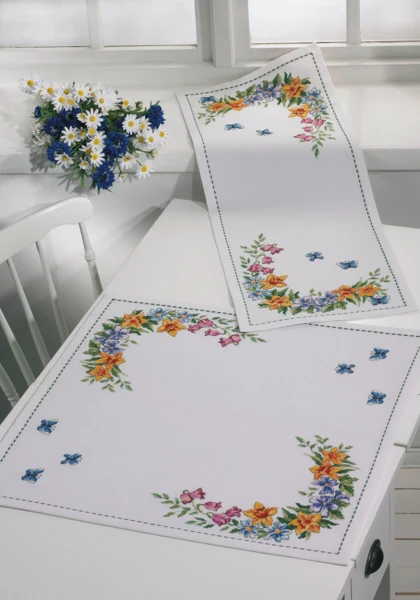 Broderikit Forår 34 x 89 cm