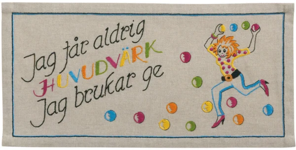Broderikit Huvudvärk 49 x 24 cm
