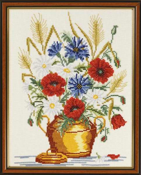 Broderikit Valmue/kornbl. 38 x 48 R5320/60