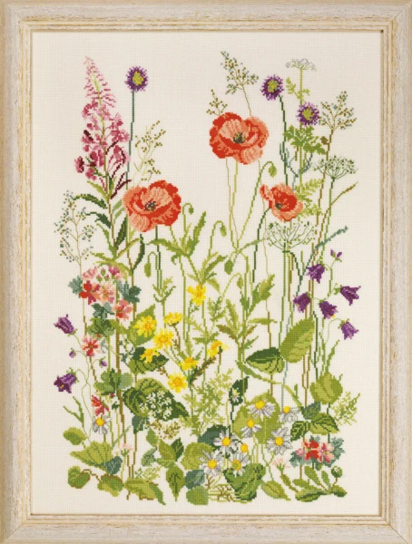 Broderikit Valmuer 33 x 45 cm R5409