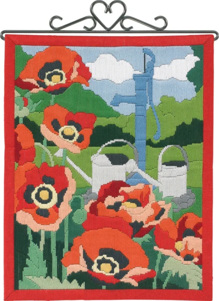 Broderikit Valmuer 30 x 38 cm