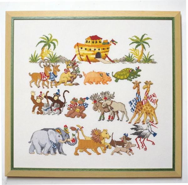 Broderikit Noahs ark 54 x 50 cm