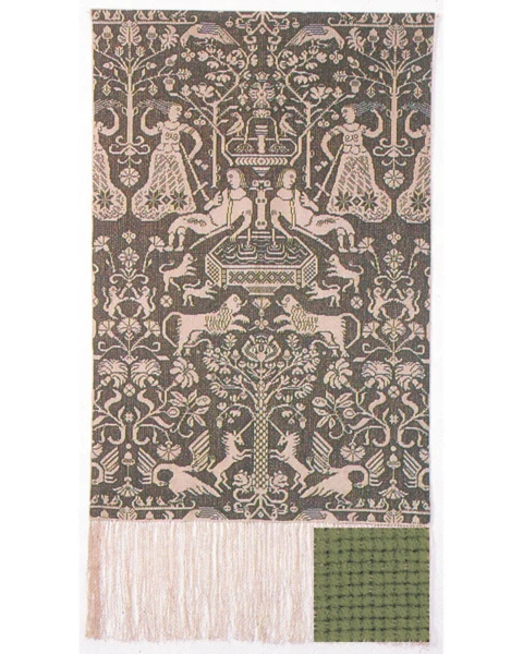 Broderikit Beidewand lys grøn 85 x 147 cm