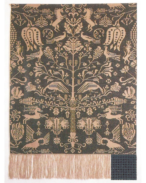 Broderikit Beidewand blå 101 x 140 cm