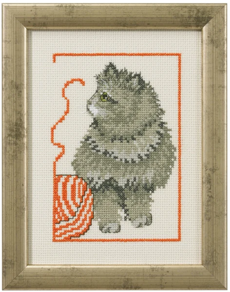 Broderikit Siddende killing R5359 15 x 20 cm