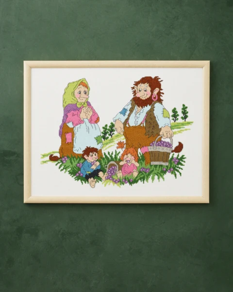 Broderikit Bærplukkerne 40 x 30 cm