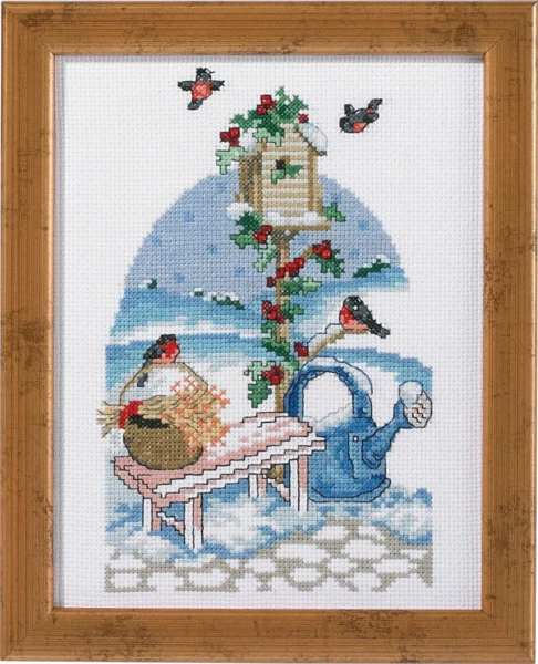 Broderikit Fuglehus R5352 18 x 23 cm
