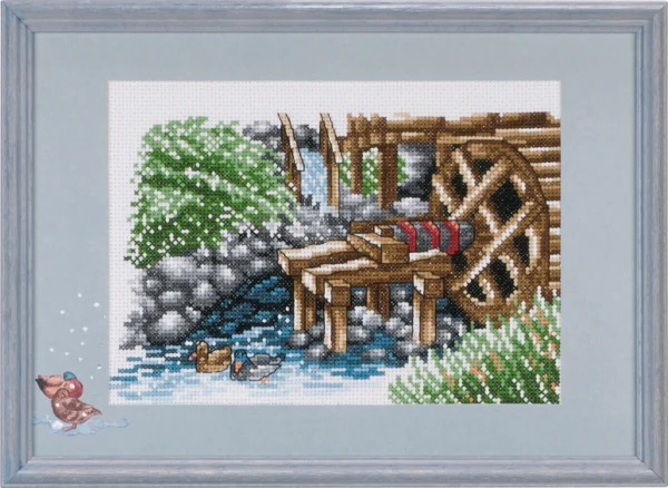Broderikit Vandmøllen incl. PP2313 29 x 20 cm