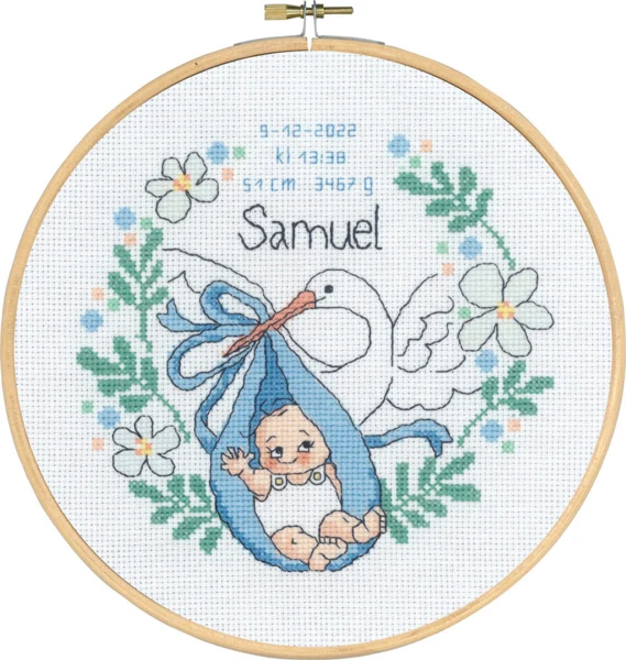 Broderikit Dåb Samuel m 5810/22 20 Ø