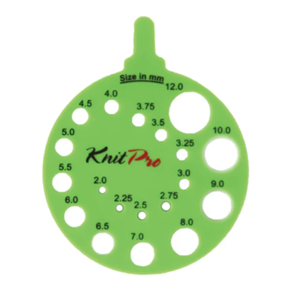 KnitPro Pindemåler grøn (2-12mm)