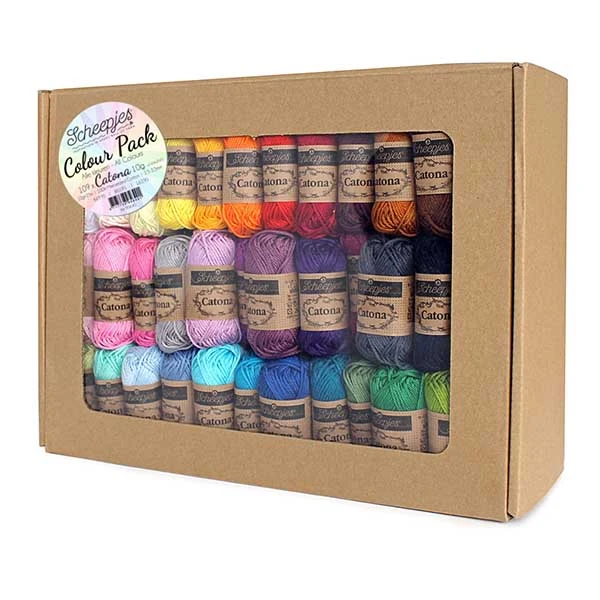 Scheepjes Catona Farvepakke - 109 ngl x10g