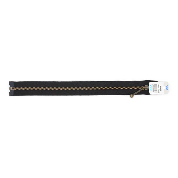 YKK Delbar Lynlås Antik Messing 4 mm 60 cm 580 Sort