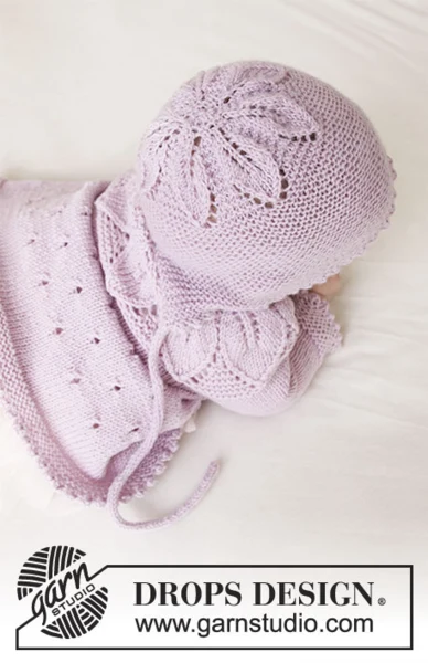 33-14 Pink Petals Hat by DROPS Design