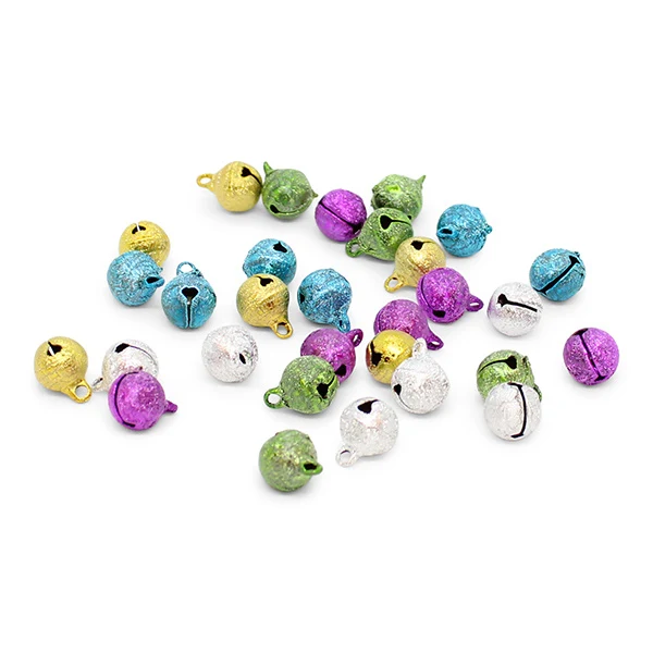 HobbyArts Bjælder Metallisk pastel 10 mm, 30 stk