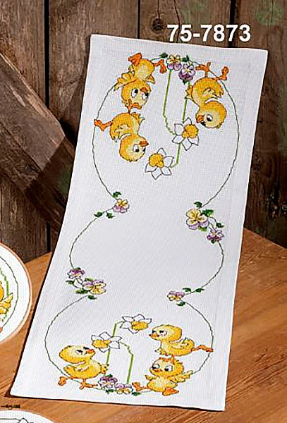 Broderikit Påskekyllinger