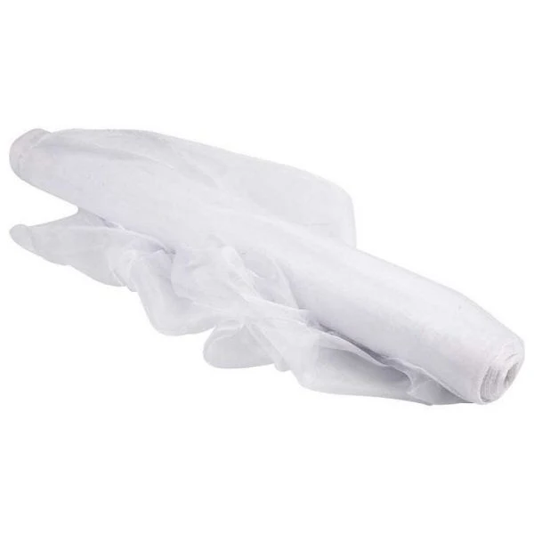 Nylon Organza stof, 10 m Hvid