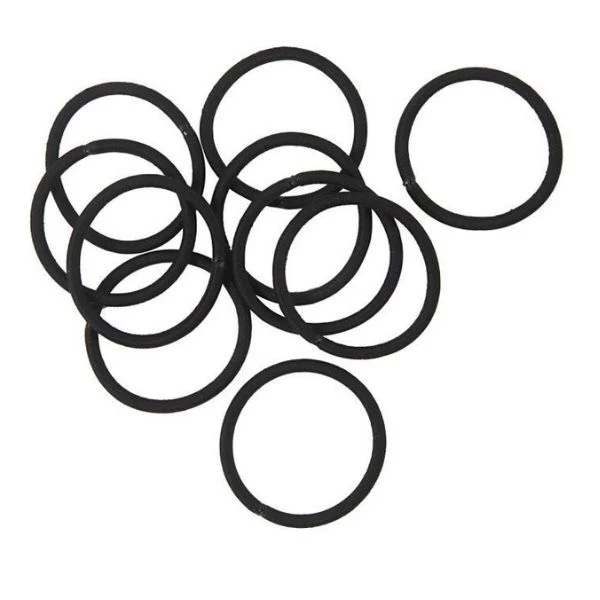Hårelastikker, 45 mm, Sort, 10 stk.