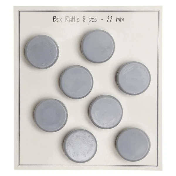 Go Handmade Rasleboks Grå 22 mm, 8 stk