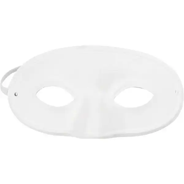 Halvmaske, Hvid,10 stk