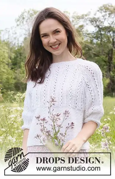 231-49 Lost in Summer Sweater by DROPS Design