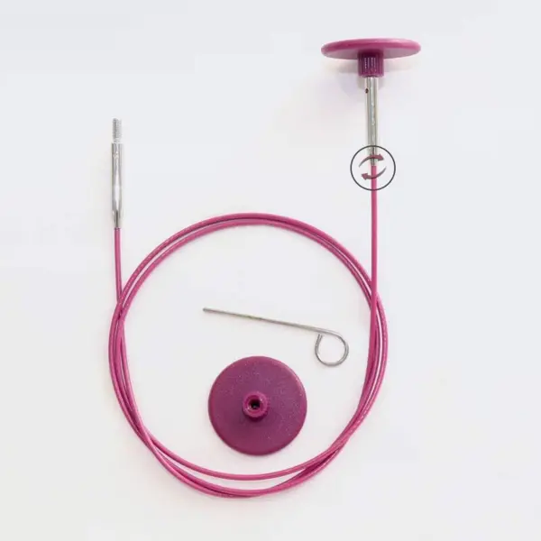 KnitPro Stålwire Swivel (40-150 cm)