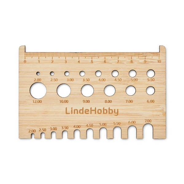LindeHobby Pinde- og hæklenålemåler
