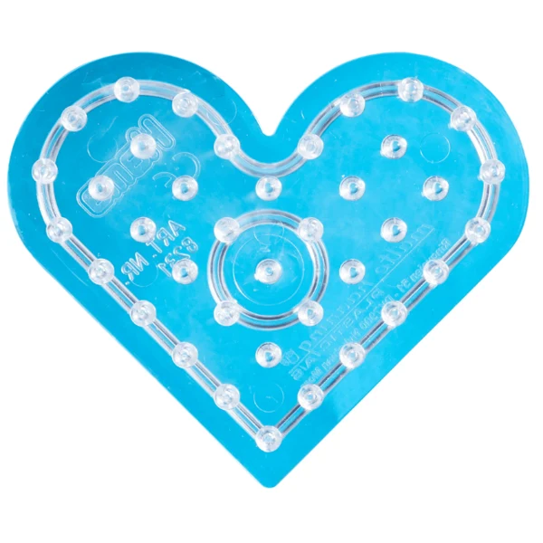 Hama Maxi stiftplade, transparent - Lille hjerte 8231