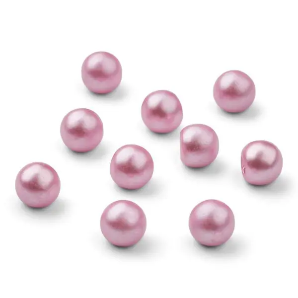 HobbyArts Perleknapper, Lilla, 12 mm, 10 stk