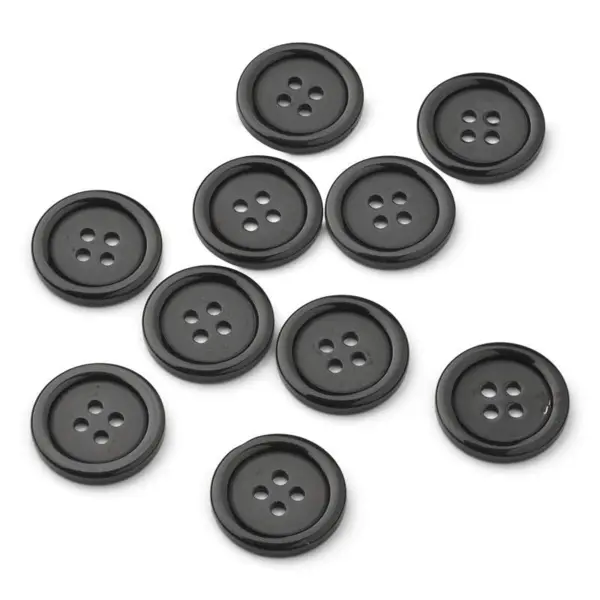HobbyArts Sorte Knapper, 23 mm
