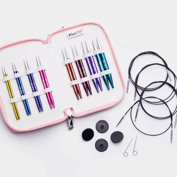 KnitPro Zing Special Udskiftelige Rundpindesæt, Deluxe, 10 cm