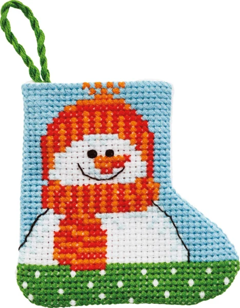 Broderikit Snemand 7 x 7 cm