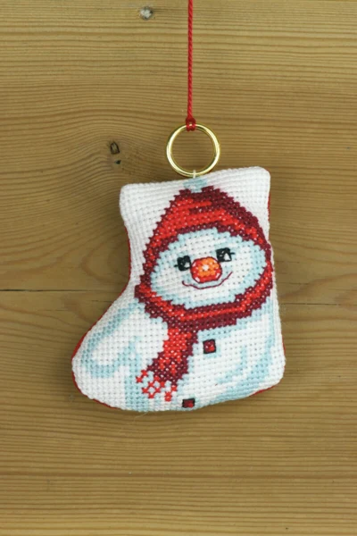 Broderikit Snemand 8x8 cm