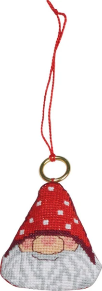 Broderikit Julemandshovede 6 x 7 cm