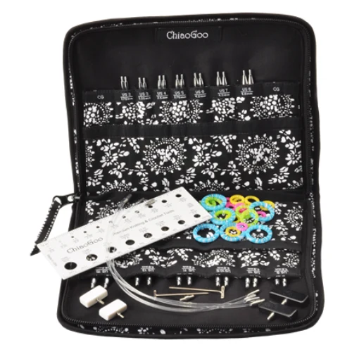 ChiaoGoo Udskiftelige Rundpindesæt, Spin Bambus, Complete, 10 cm
