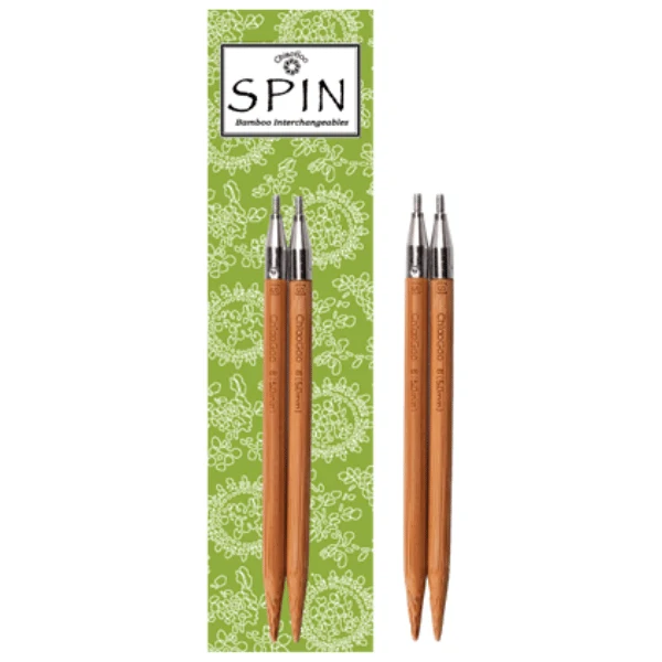 ChiaoGoo Udskiftelige Rundpinde Spin Bambus Patina (10 og 13 cm)