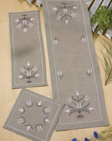 Broderikit Tulipaner 29 x 29 cm