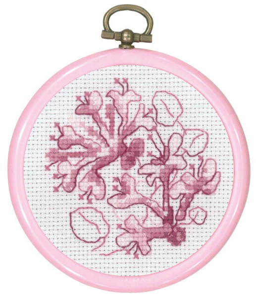 Broderikit Rosa Kaprifol 8 Ø