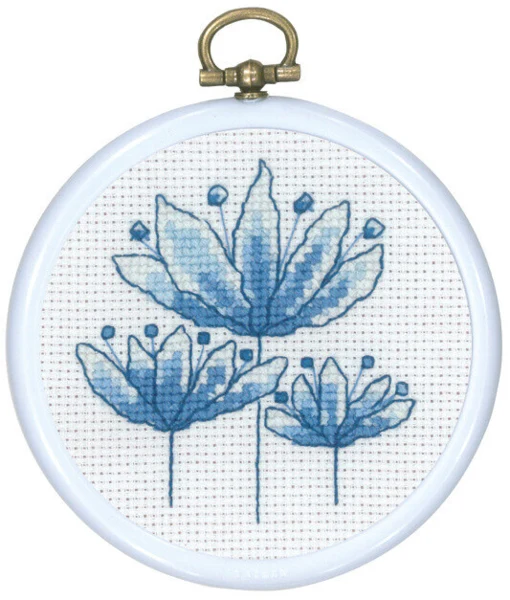 Broderikit Blå Tulipan 8 Ø