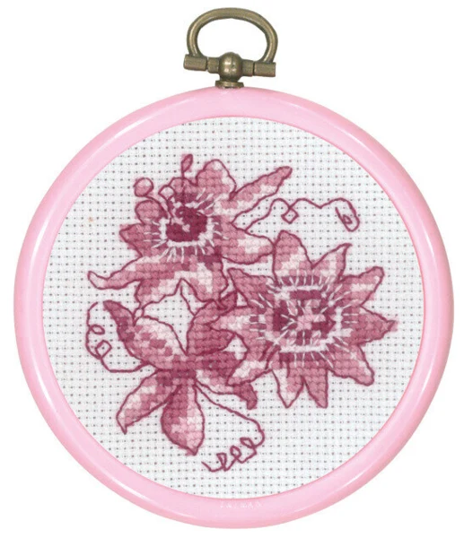 Broderikit Rosa Passiflora 8 Ø cm