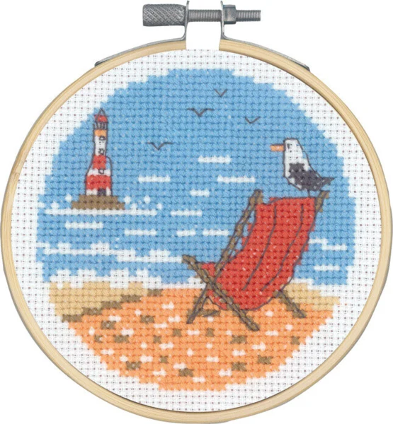 Broderikit Liggestol / måger m/ 5810 / 10 10Ø