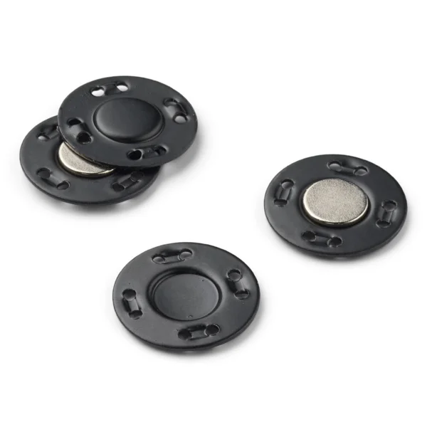 LindeHobby Magnetknapper, Sort, 20 mm, 2 sæt